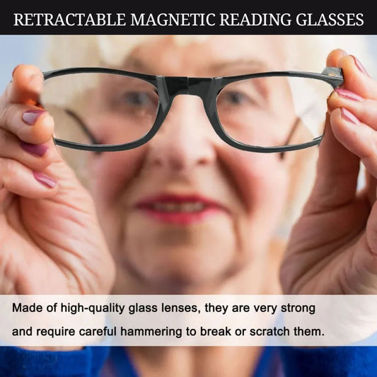 Retractable Magnetic Reading Glasses