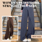 Women's Patchwork Straight Trousers