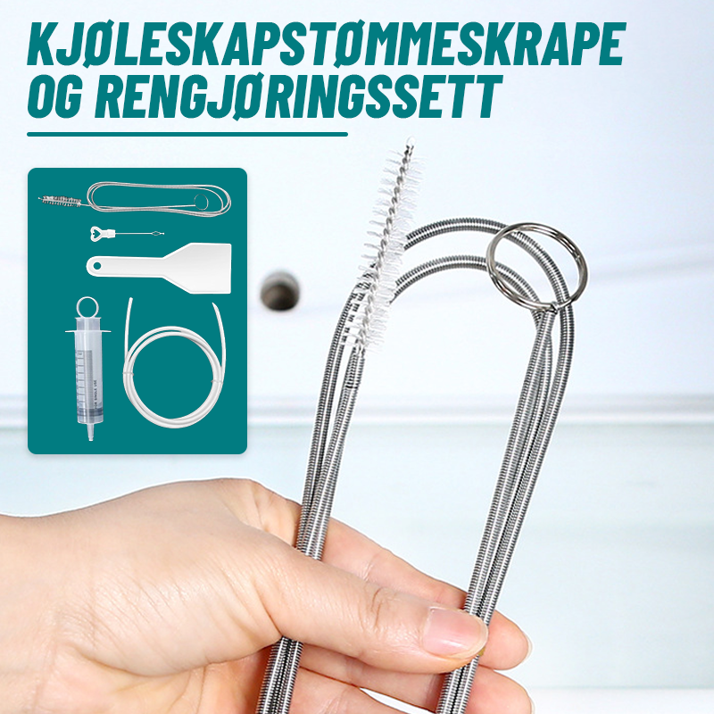 Kjøleskapstømmeskrape Og Rengjøringssett/refrigerator unclogger