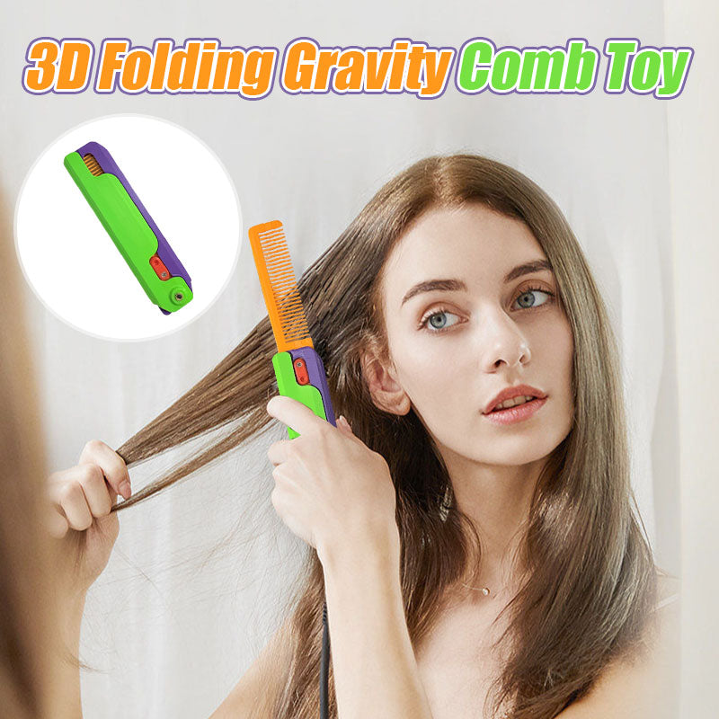 3D Folding Gravity Comb Toy（Random delivery color）
