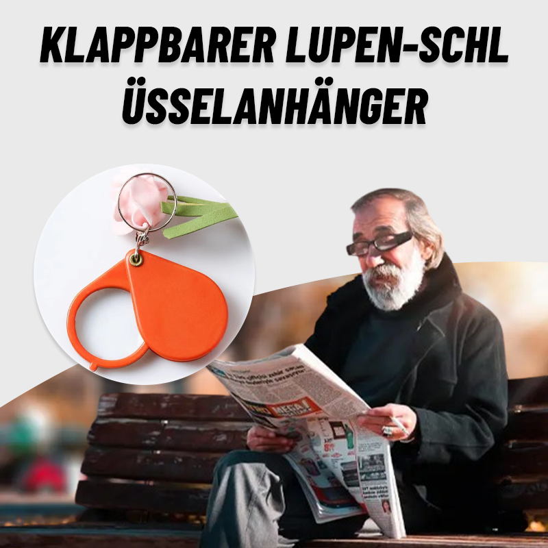 Mini-Schlüsselanhänger Mit Faltbarer Lupe/Mini keychain with foldable magnifying glass