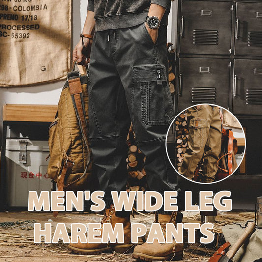 Men's Wide Leg Harem Pants