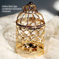Hollow Bird Cage Candlestick Decorative Ornament