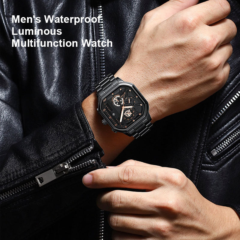 Men's Waterproof Luminous Multifunction Watch