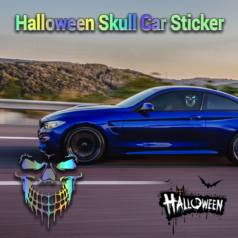 Halloween Skull Car Sticker