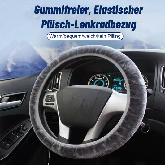 Gummifreier, Elastischer Plüsch-Lenkradbezug/Elastic steering wheel cover without inner ring