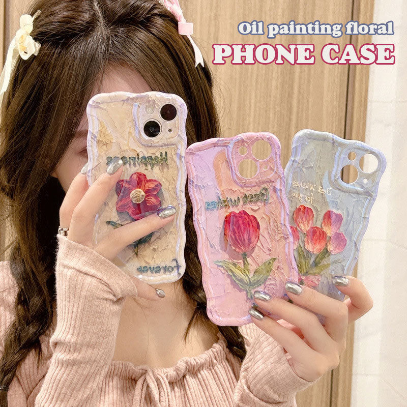 Oil Painting Flower Mobile Phone Case