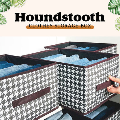 Houndstooth Clothes Storage Box
