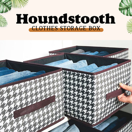 Houndstooth Clothes Storage Box