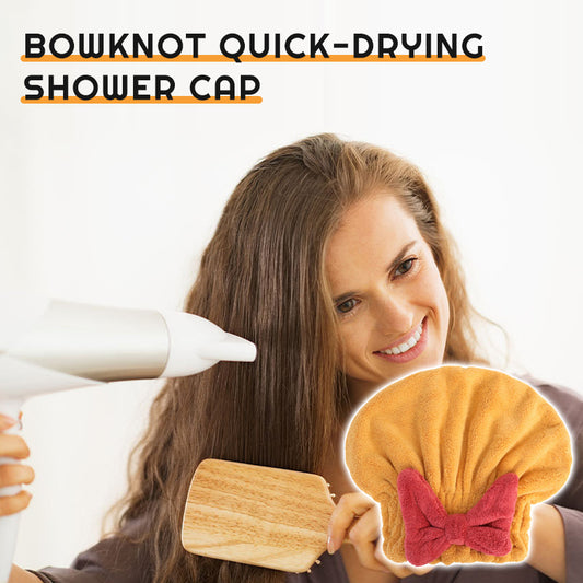 Bowknot Quick-Drying Shower Cap