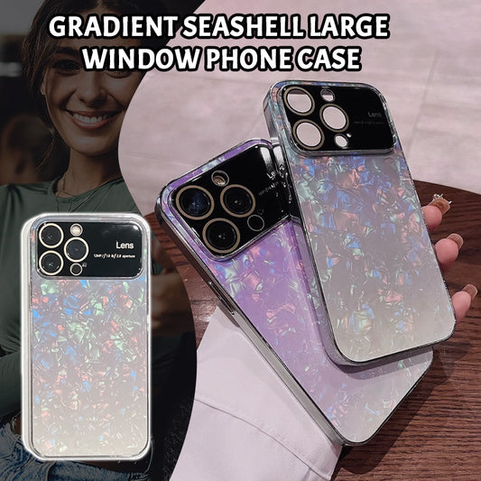 Gradient Seashell Large Window Phone Case