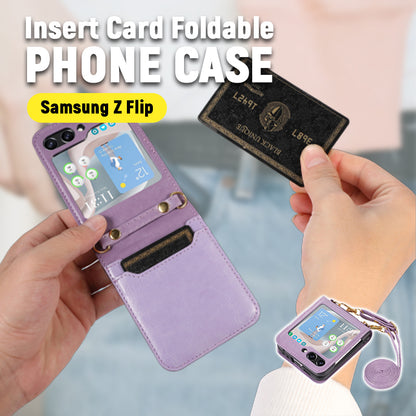 Samsung Z Flip Insert Card Crossbody Foldable Phone Case