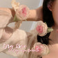 Dry Rose Organza Barrette