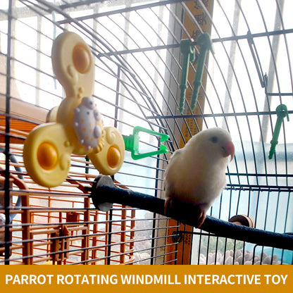 Parrot Rotating Windmill Interactive Toy