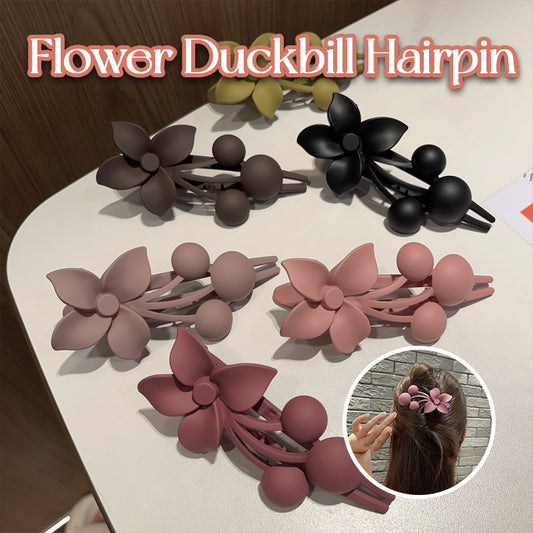 Flower Duckbill Hairpin