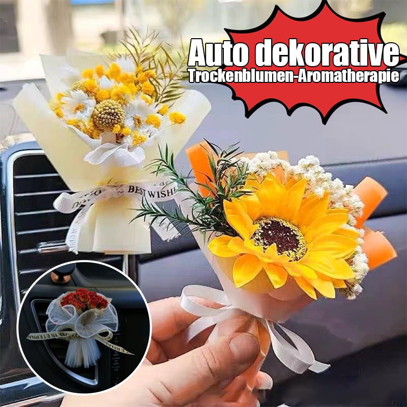 Auto dekorative Trockenblumen-Aromatherapie（2er-Pack）/Dried flower aromatherapy for car air outlet decoration