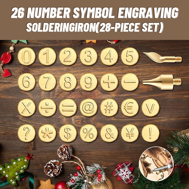 26 Number Symbol Engraving Soldering Iron(28-piece set)
