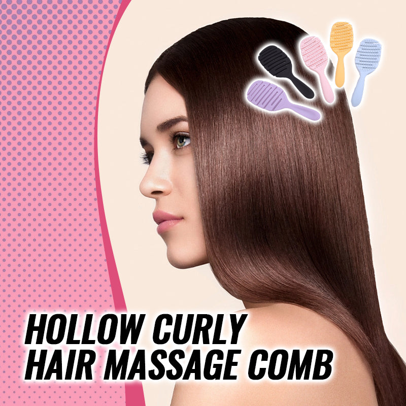 Hollow Curly Hair Massage Comb