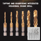 Tapping And Chamfering Integrated Hexagonal Shank Drill