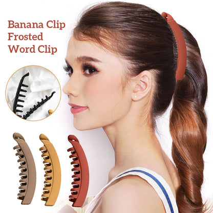 Banana Clip Frosted Word Clip