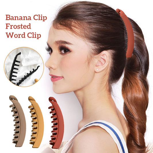 Banana Clip Frosted Word Clip