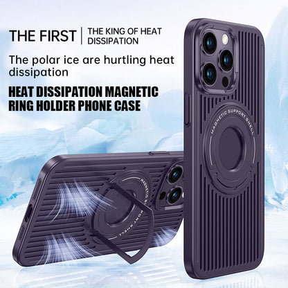Heat Dissipation Magnetic Ring Holder Phone Case