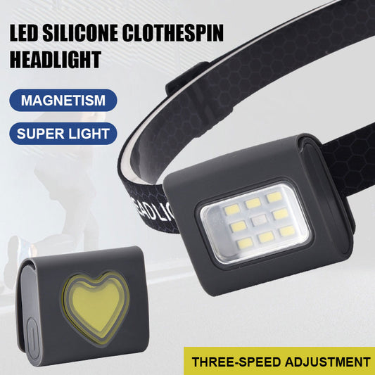 LED Silicone Clothespin Headlight