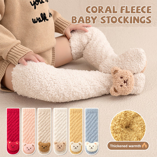 Coral Fleece Baby Stockings