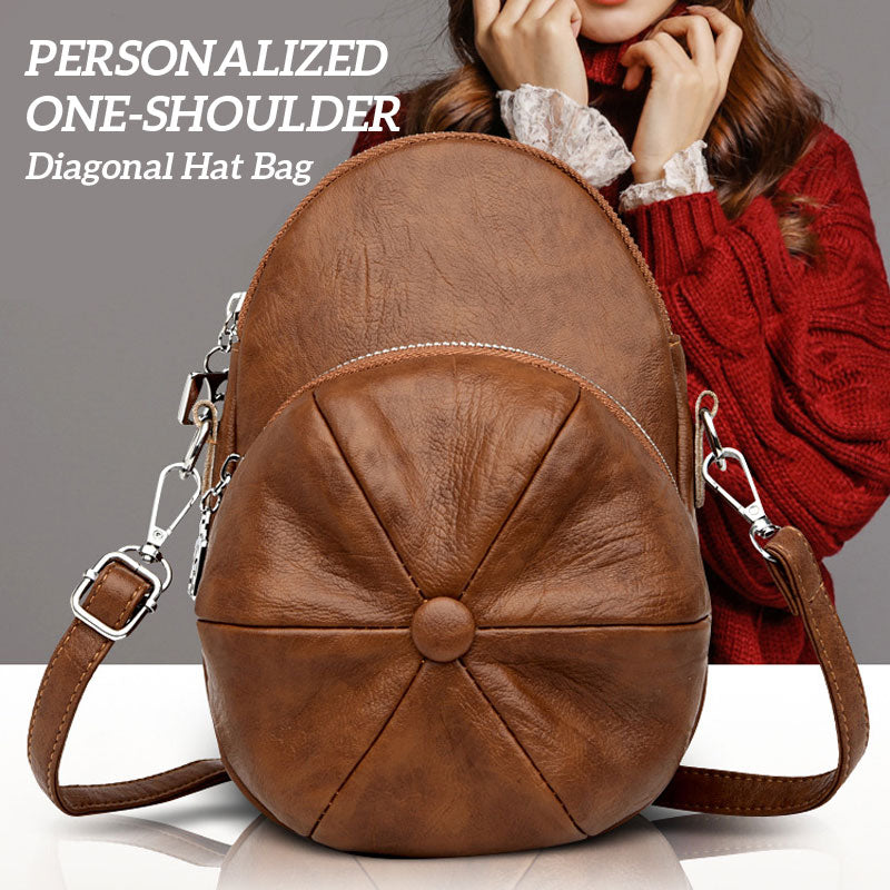 Personalized One-Shoulder Diagonal Hat Bag