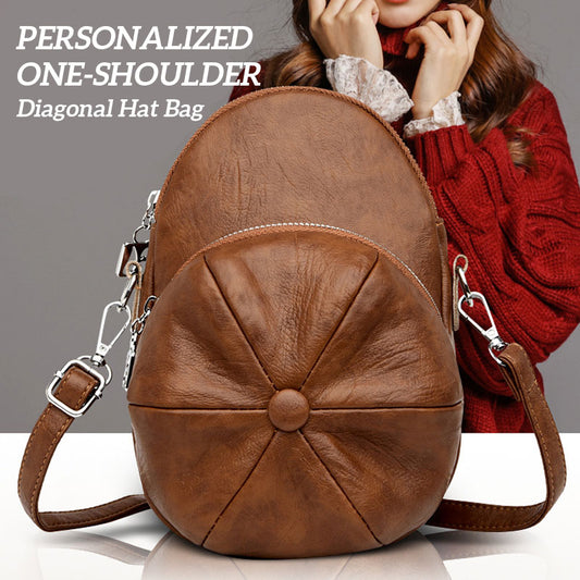 Personalized One-Shoulder Diagonal Hat Bag
