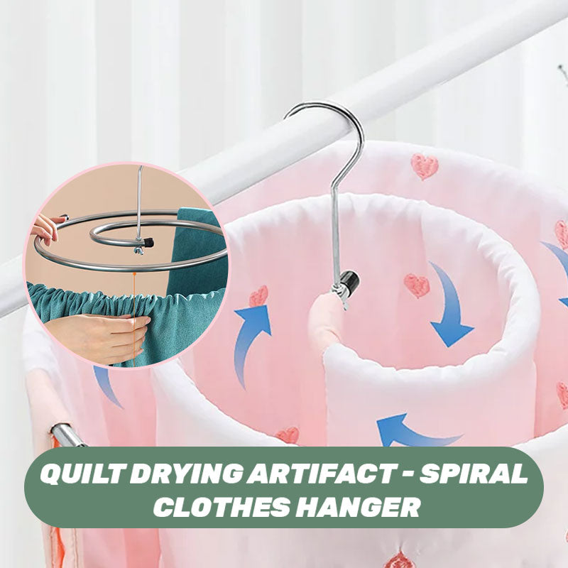 Quilt Drying Artifact - Spiral Clothes Hanger