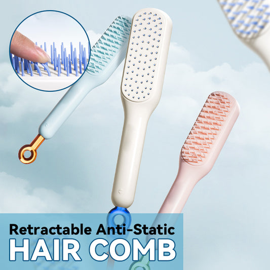Retractable Anti-Static Hair Comb