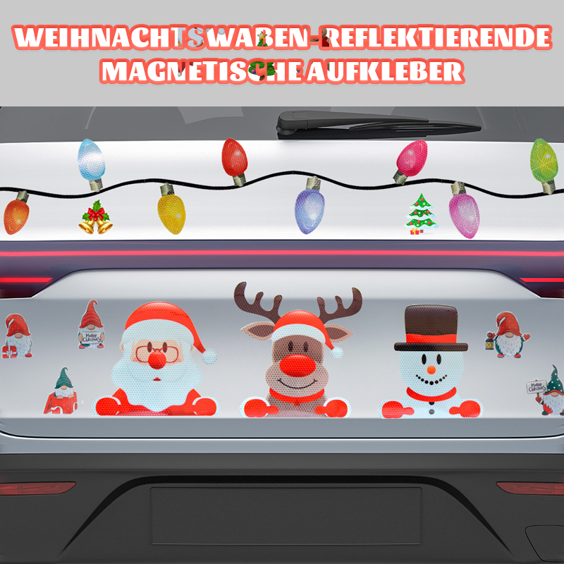 Weihnachtswaben-Reflektierende Magnetische Aufkleber/Reflective Light Bulb Magnet Decorations