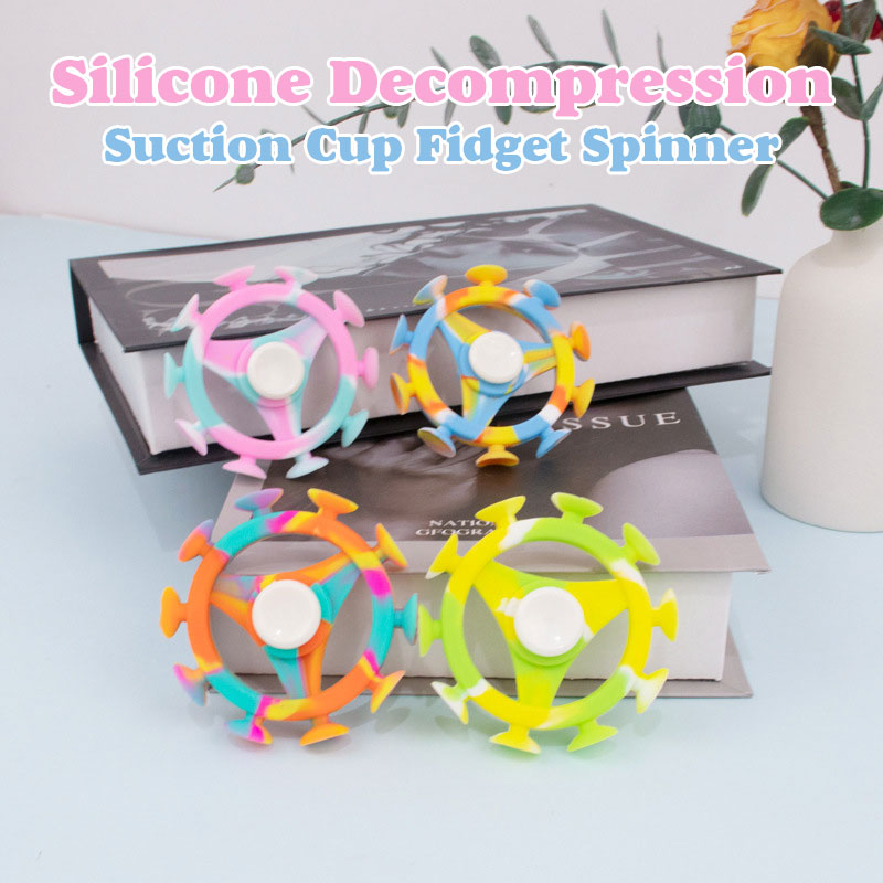 Silicone Decompression Suction Cup Fidget Spinner