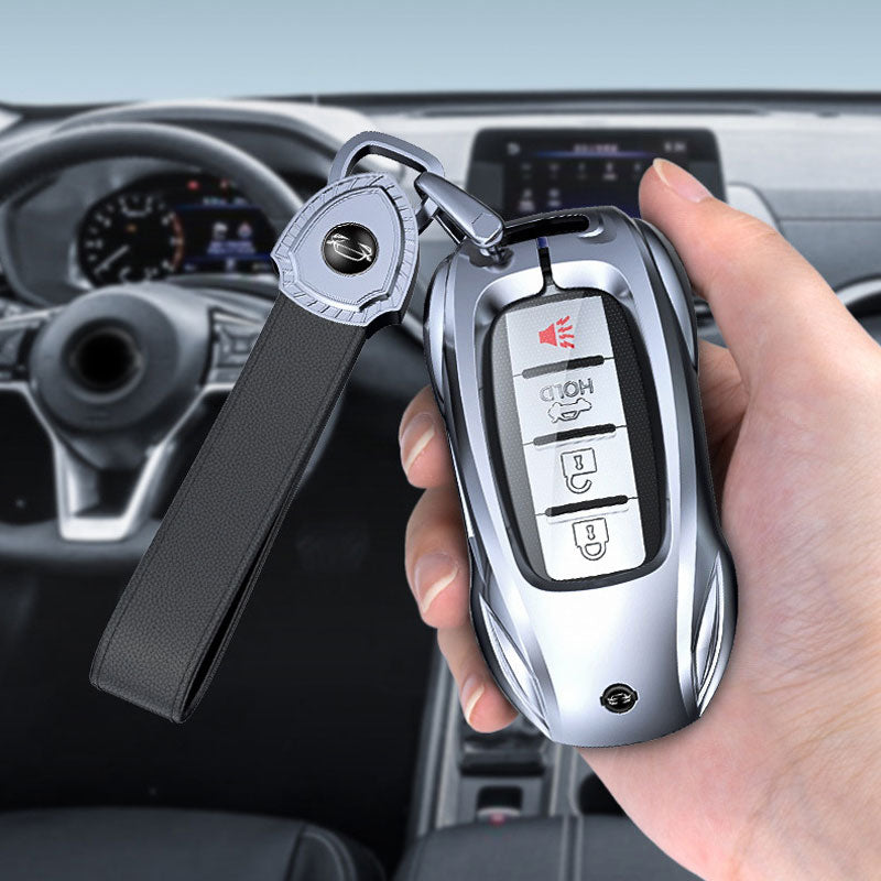 For Nissan Car Metal Sports Car Key Case