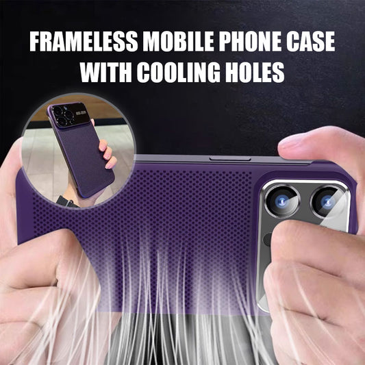 Frameless Mobile Phone Case With Cooling Holes