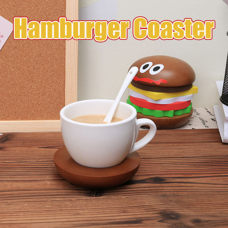 Wooden Hamburger Coaster🍔