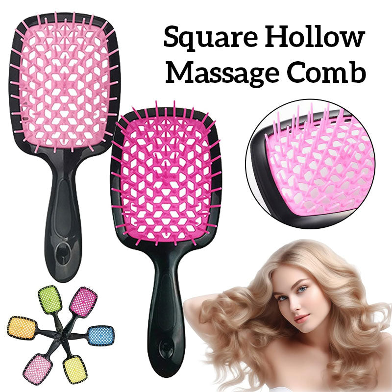 Square Hollow Massage Comb