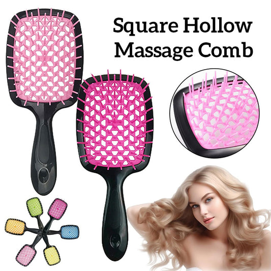 Square Hollow Massage Comb