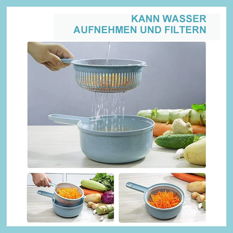 12-in-1 multifunktionaler Lebensmittelzerkleinerer/12-Piece Kitchen Vegetable Cutter Set
