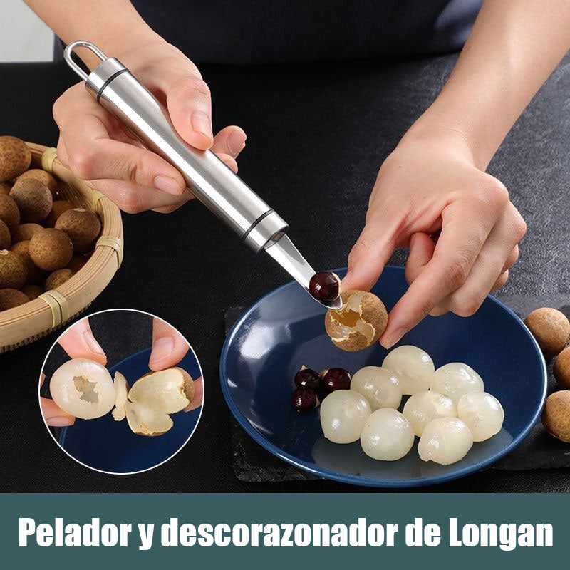 Descorazonador De Carne Longan/Longan peeling and corer