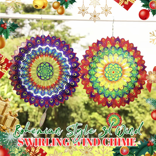 Bohemian Style 3d Wind Swirling Wind Chime