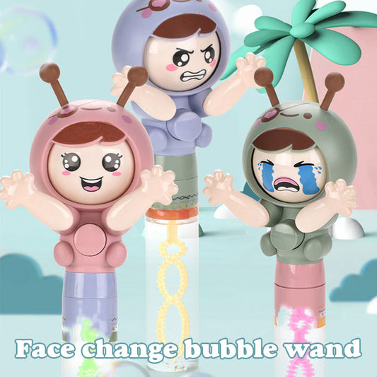 Cute Face Changing Bubble Wand