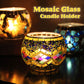 Mosaic Glass Candle Holder
