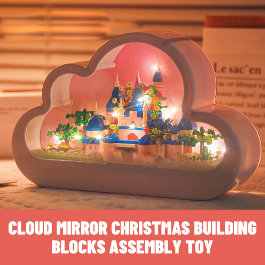 Cloud Mirror Christmas Building Blocks Assembly Toy