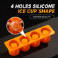 4 Holes Silicone Ice Cup Shape