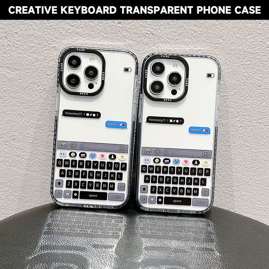 Creative Keyboard Transparent Phone Case