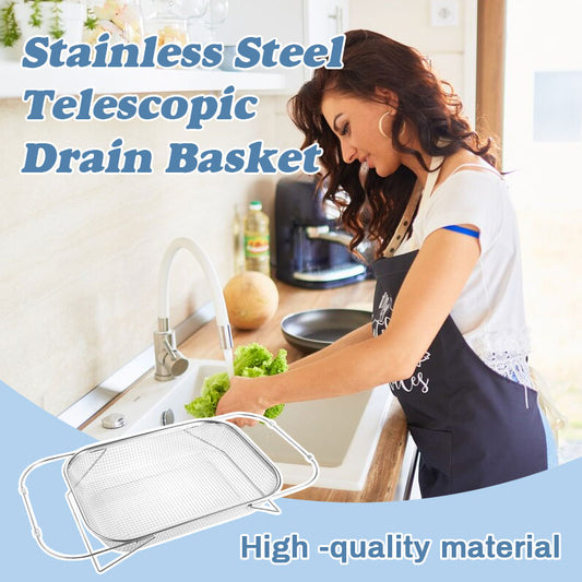 Stainless Steel Telescopic Drain Basket