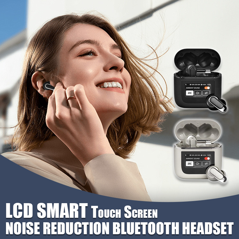 Lcd Smart Touch Screen Noise Reduction Bluetooth Headset – Carkur