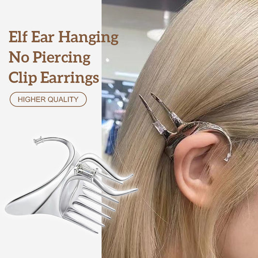 Elf Ear Hanging No Piercing Clip Earrings